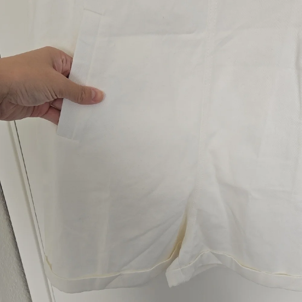 White Overalls with Silver Buckles - Picture 3 of 10